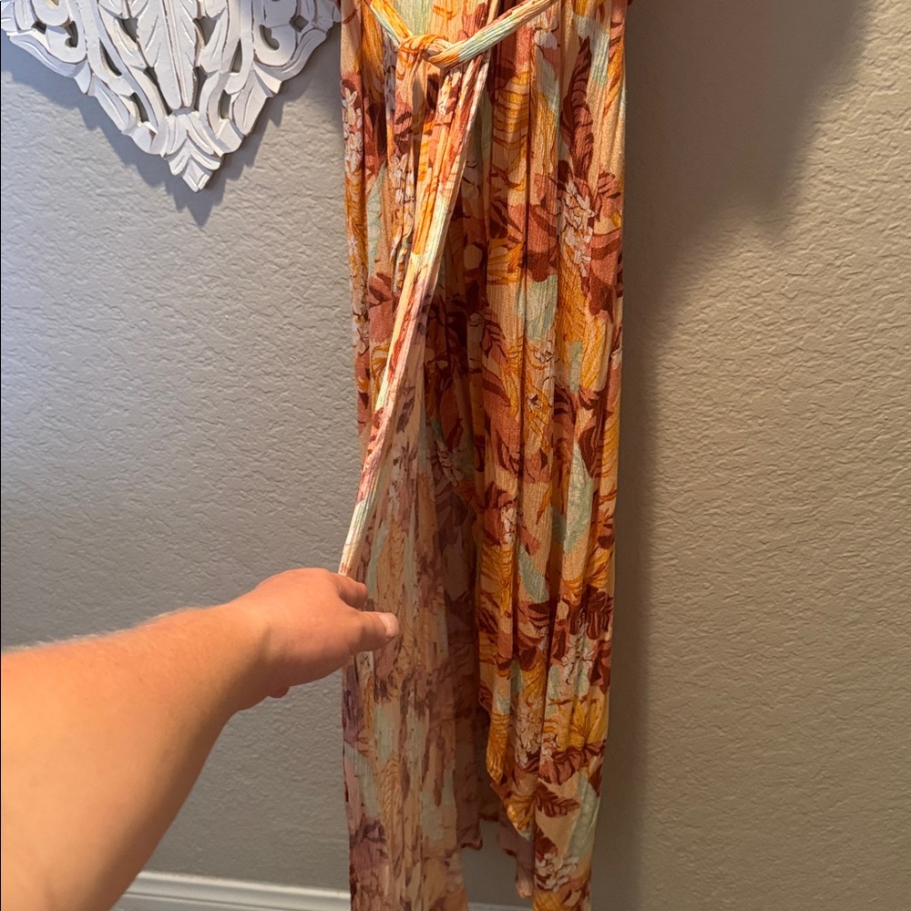 Rip Curl Tropical Faux-Wrap Maxi Dress - Picture 6 of 10